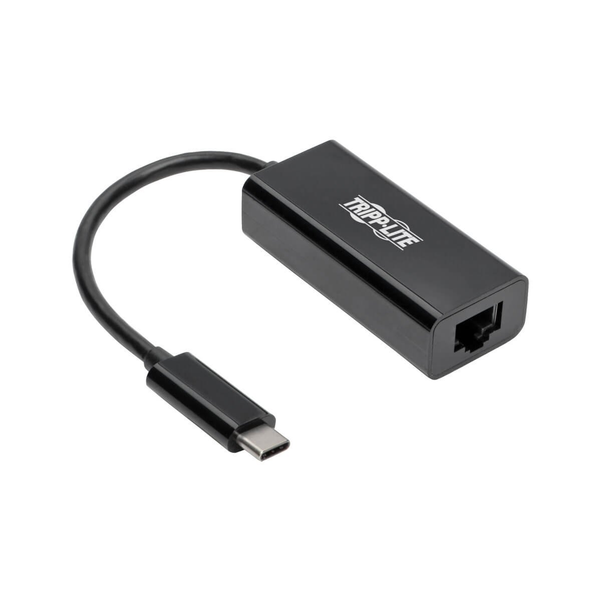 Tripp Lite USB C to Gigabit Ethernet Adapter - Thunderbolt 3 Compatible - 10/100/1000 Mbps - USB Type C to RJ45 Converter for MacBook Pro, Dell XPS, Surface Pro - Perfect for Home Office, Gaming & Video Conferencing