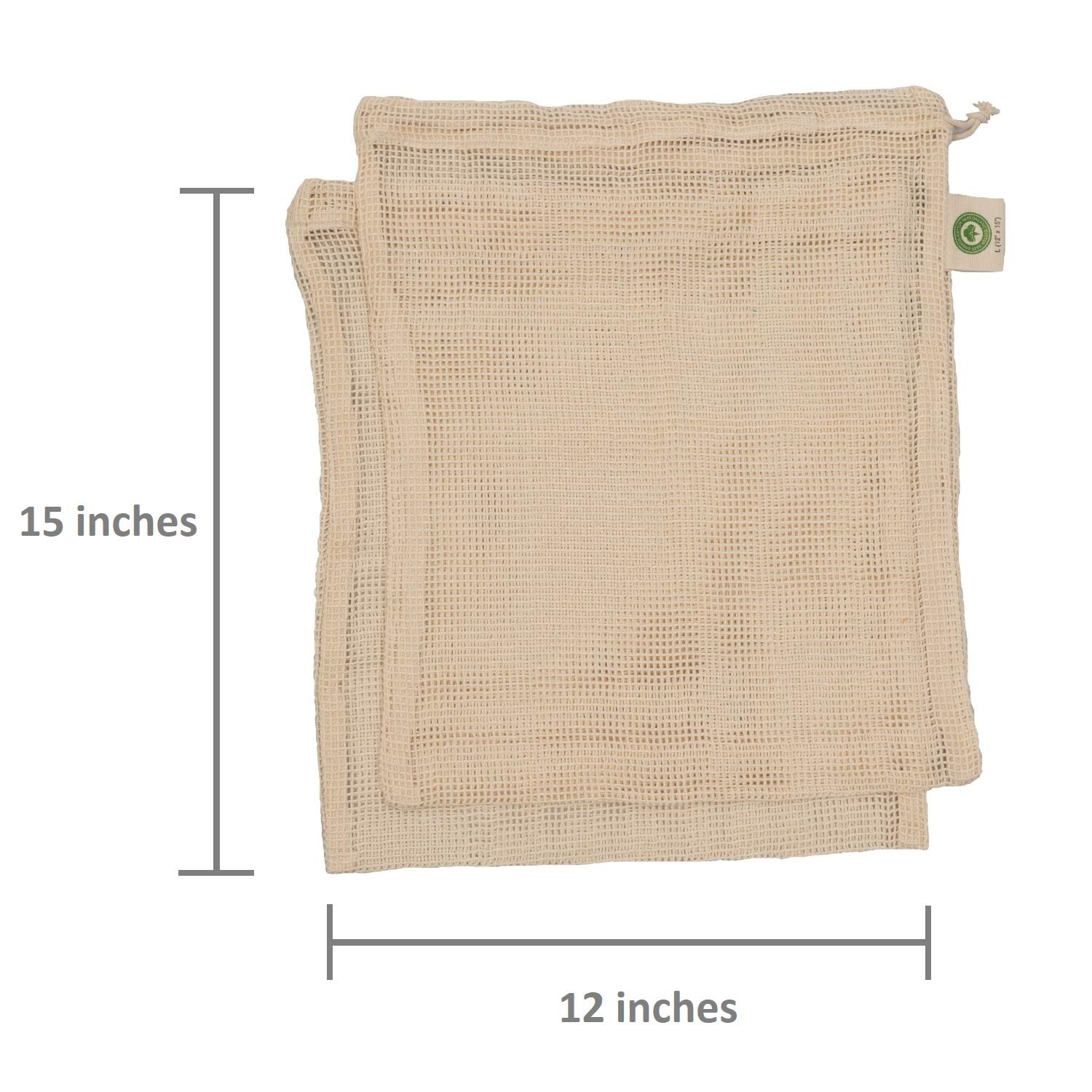 Reusable Mesh Grocery Bags for Fruits & Vegetables | Eco-Friendly Produce Bags | 6-Pack (3XL+3L) for Shopping & Storage