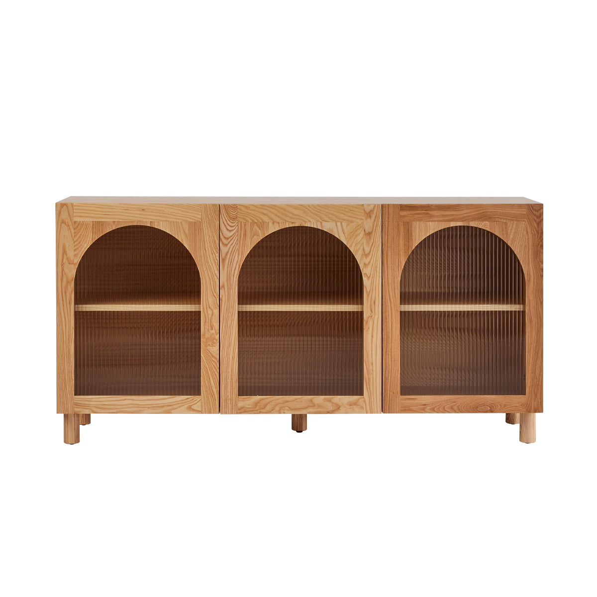 Dawn Mist Buffet Unit - Elegant Sideboard Cabinet for Dining Room, Kitchen Storage & Home Decor - Perfect for Entertaining & Organizing Dishes
