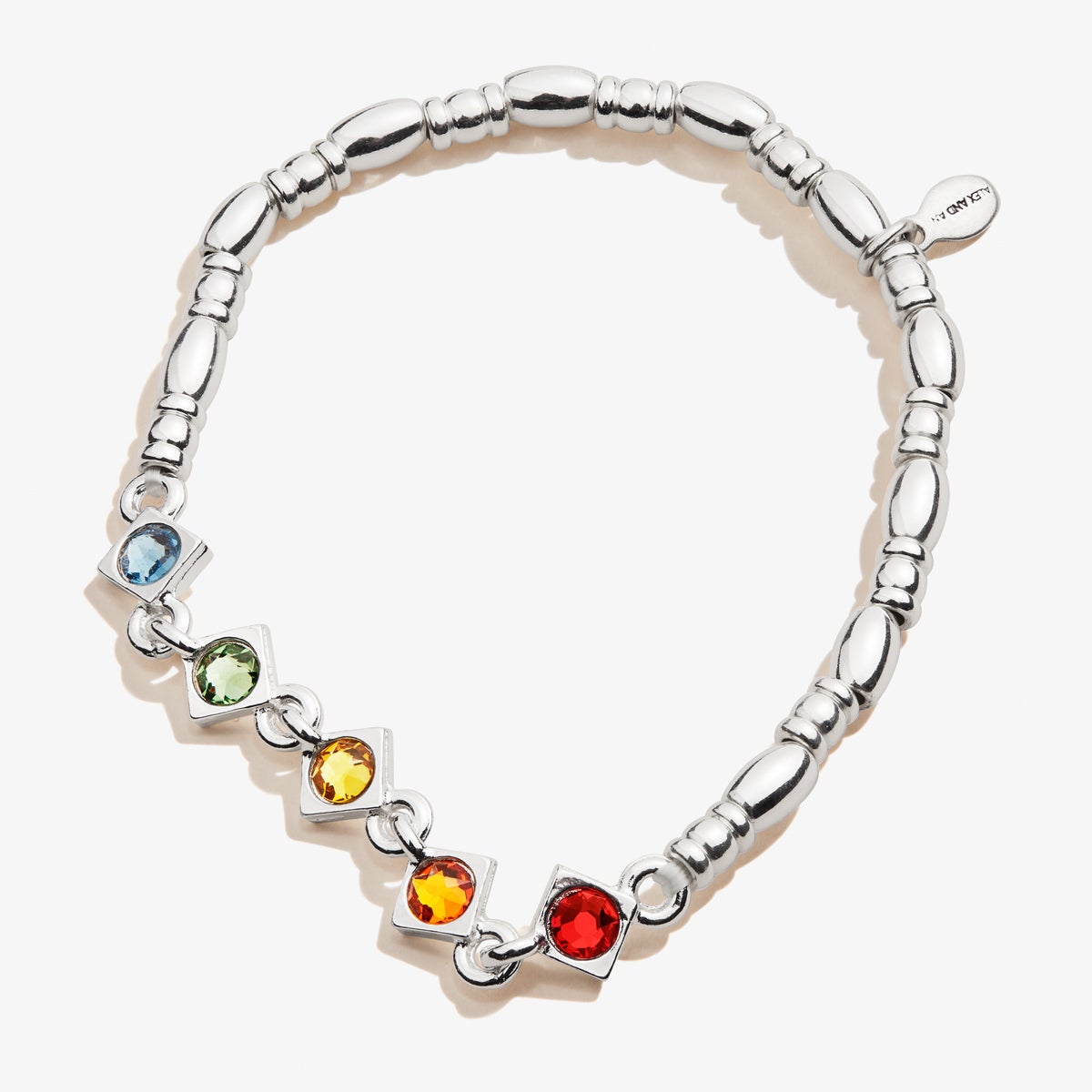 Crystal Rainbow Stretch Bracelet for Women - Adjustable Colorful Beaded Elastic Bracelet - Perfect for Everyday Wear, Gifts & Boho Fashion Accessories