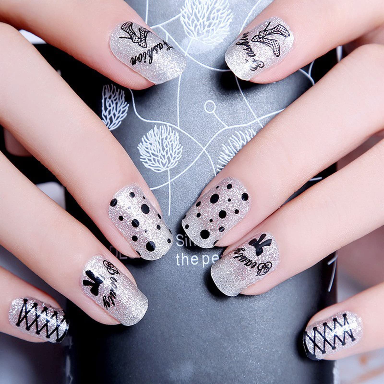 3-Piece Nail Art Pen Set - Waterproof Fine Tip Liner Brush for DIY Abstract Lines & Flower Designs | Professional Nail Art Supplies Tools (Black) | Perfect for Salon, Home Manicures & Creative Nail Art Designs