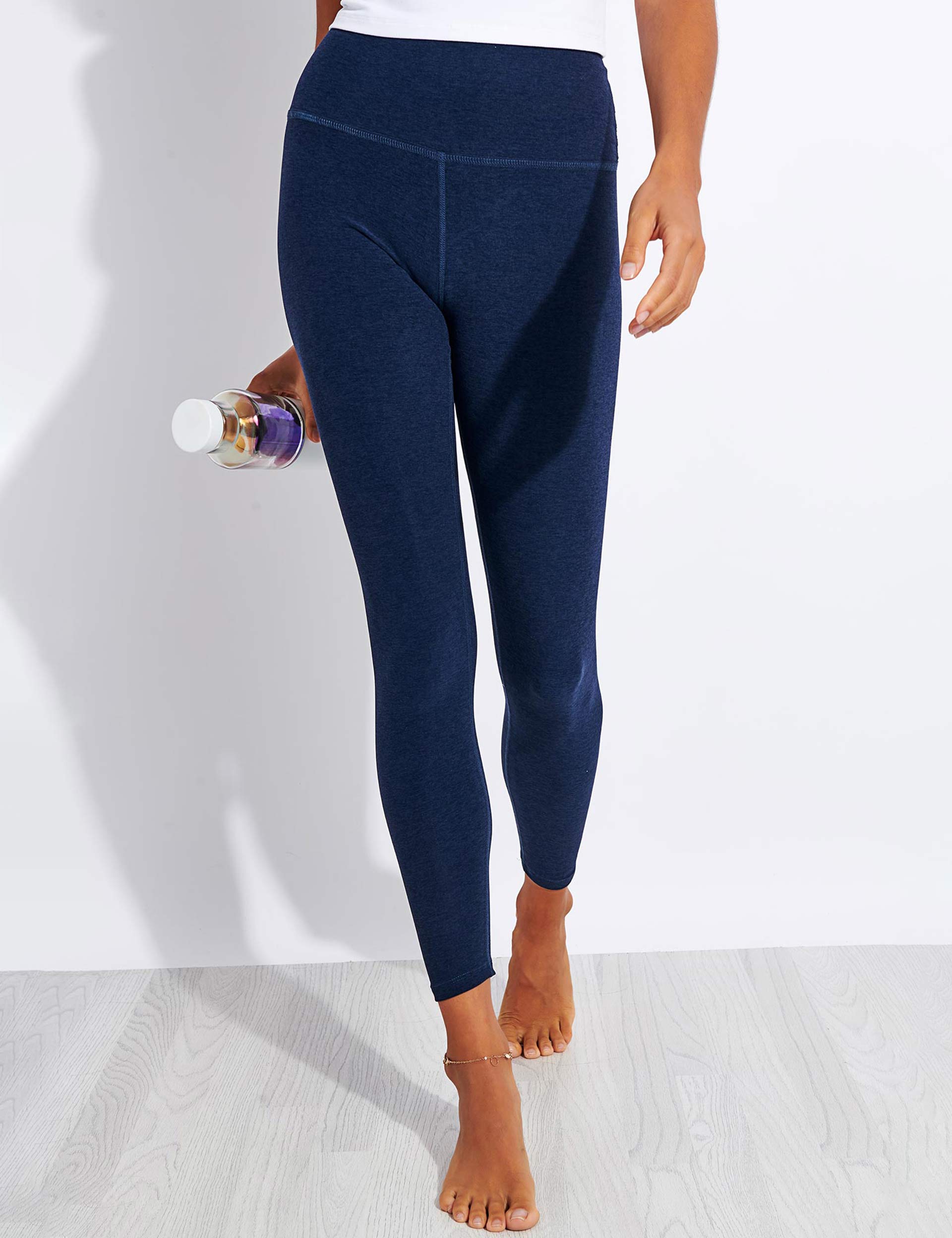 Spacedye Caught In The Midi High Waisted Leggings - Nocturnal Navy | Yoga, Workout & Lounge Wear for Women