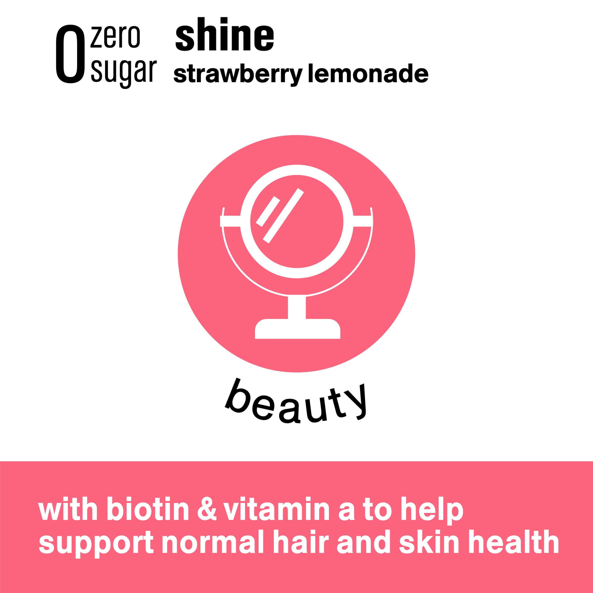 VitaminWater Zero Sugar Shine - Electrolyte Enhanced Water with Vitamins, Strawberry Lemonade Flavor, 20 fl oz (12 Pack) | Hydrating & Refreshing for Workouts, Travel & Daily Hydration