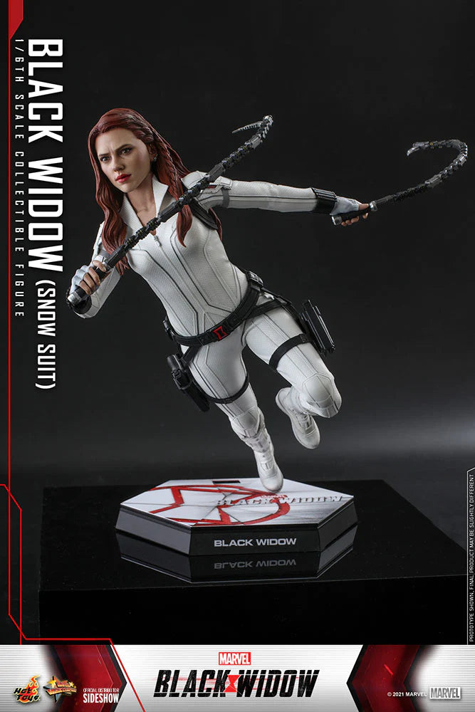Hot Toys Marvel Comics Black Widow (Snow Suit Version) 1/6 Scale Collectible Action Figure - Perfect for Display, Collection, and Marvel Fans Gift
