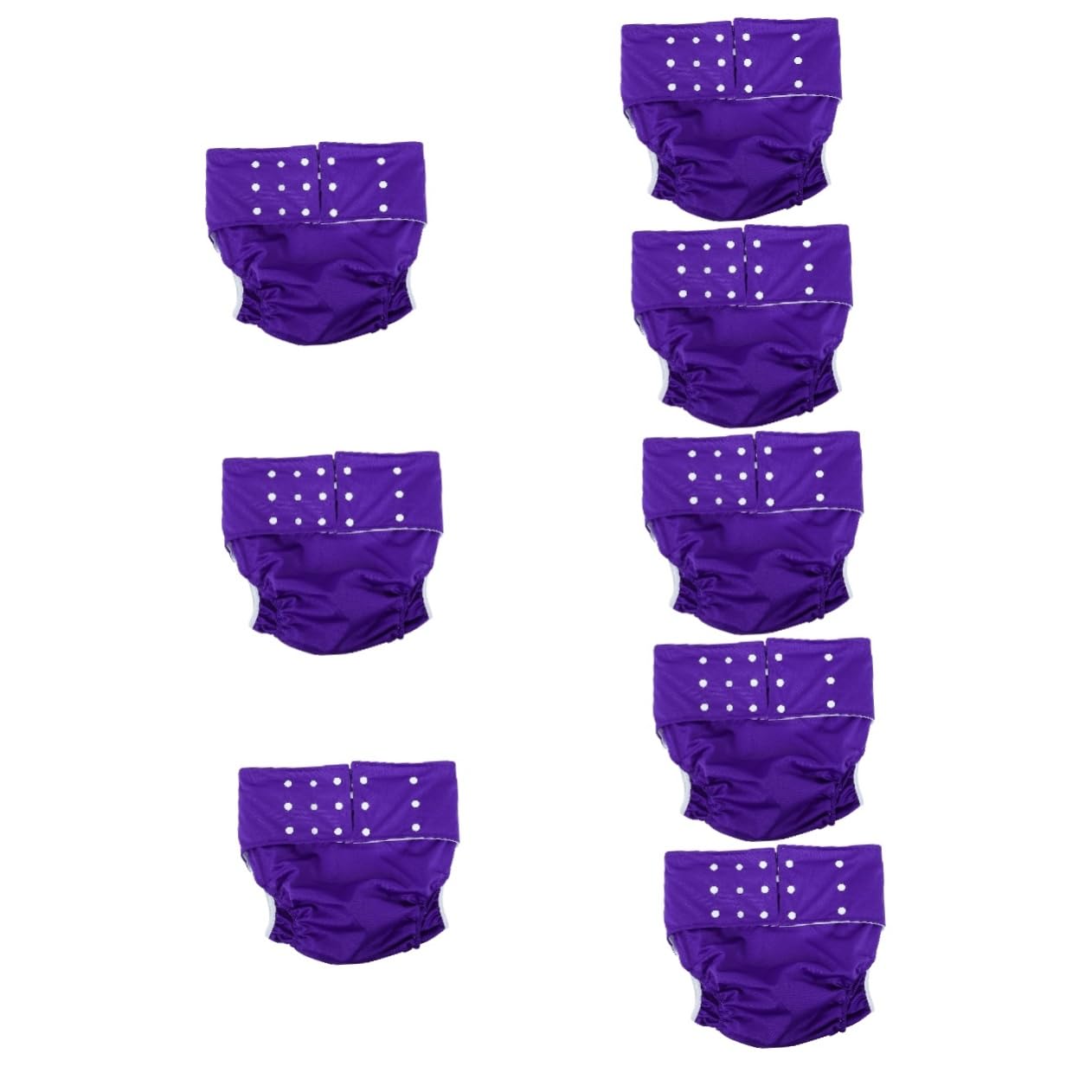 Mobestech 8 Pack Washable Adult Cloth Diapers for Men - Comfortable Reusable Underwear for Incontinence & Elderly Care - Perfect for Nighttime Use, Travel & Home Care