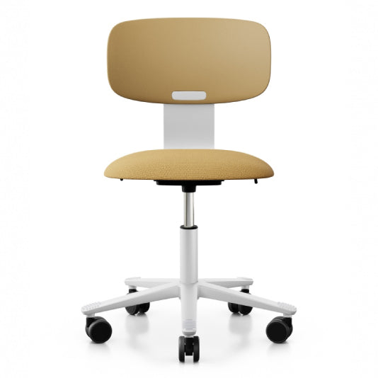 HÅG Tion 2140 Ergonomic Office Chair - Adjustable Height, Lumbar Support, Swivel Base - Harvest White - Perfect for Home Office, Workspace & Gaming Setup