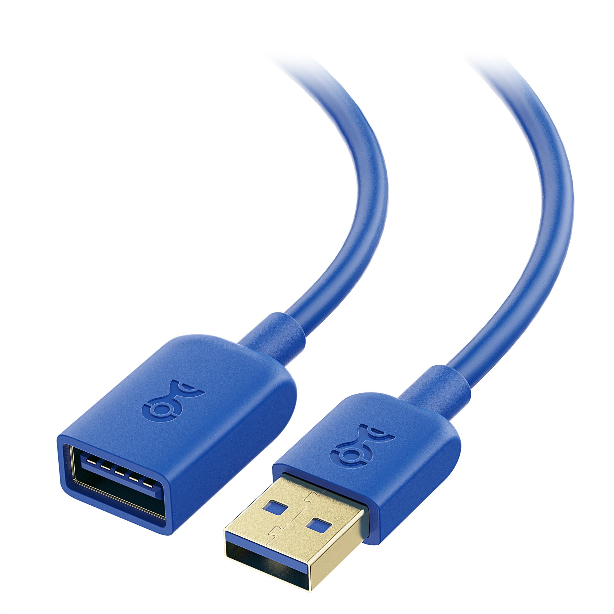 2-Pack USB 3.0 Extension Cable 3ft (5Gbps) - Male to Female Extender for Webcam, VR Headset, Printer & External Hard Drive | High-Speed Data Transfer for Gaming, Streaming & Office Work