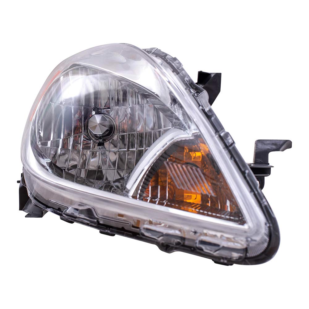 Brock Replacement Headlights for Nissan Versa Sedan 2012-2014 - Driver & Passenger Side Headlamps (26010-3AN0B & 26060-3AN0B) | Perfect for Night Driving & Auto Lighting Upgrades