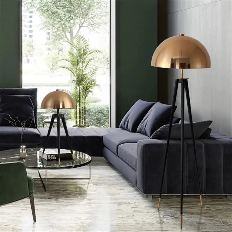 Modern Medi Statement Floor Lamp - Adjustable Brightness for Living Room, Bedroom & Office - Stylish LED Standing Light for Home Decor