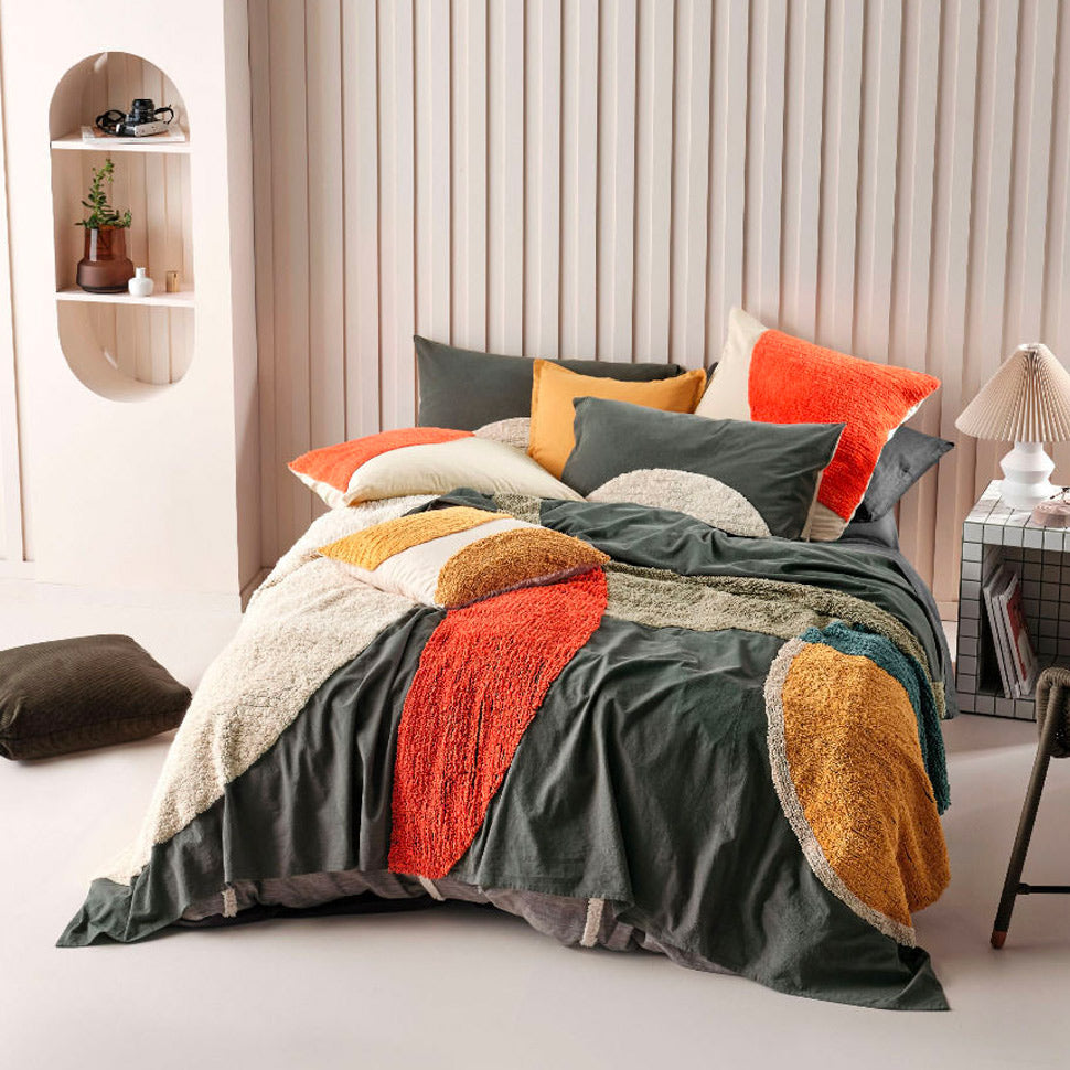 Premium 48x48cm Herman Square Filled Cushion by Linen House - Soft Linen Cover for Sofa, Bed & Home Decor - Perfect for Living Room, Bedroom and Office Comfort
