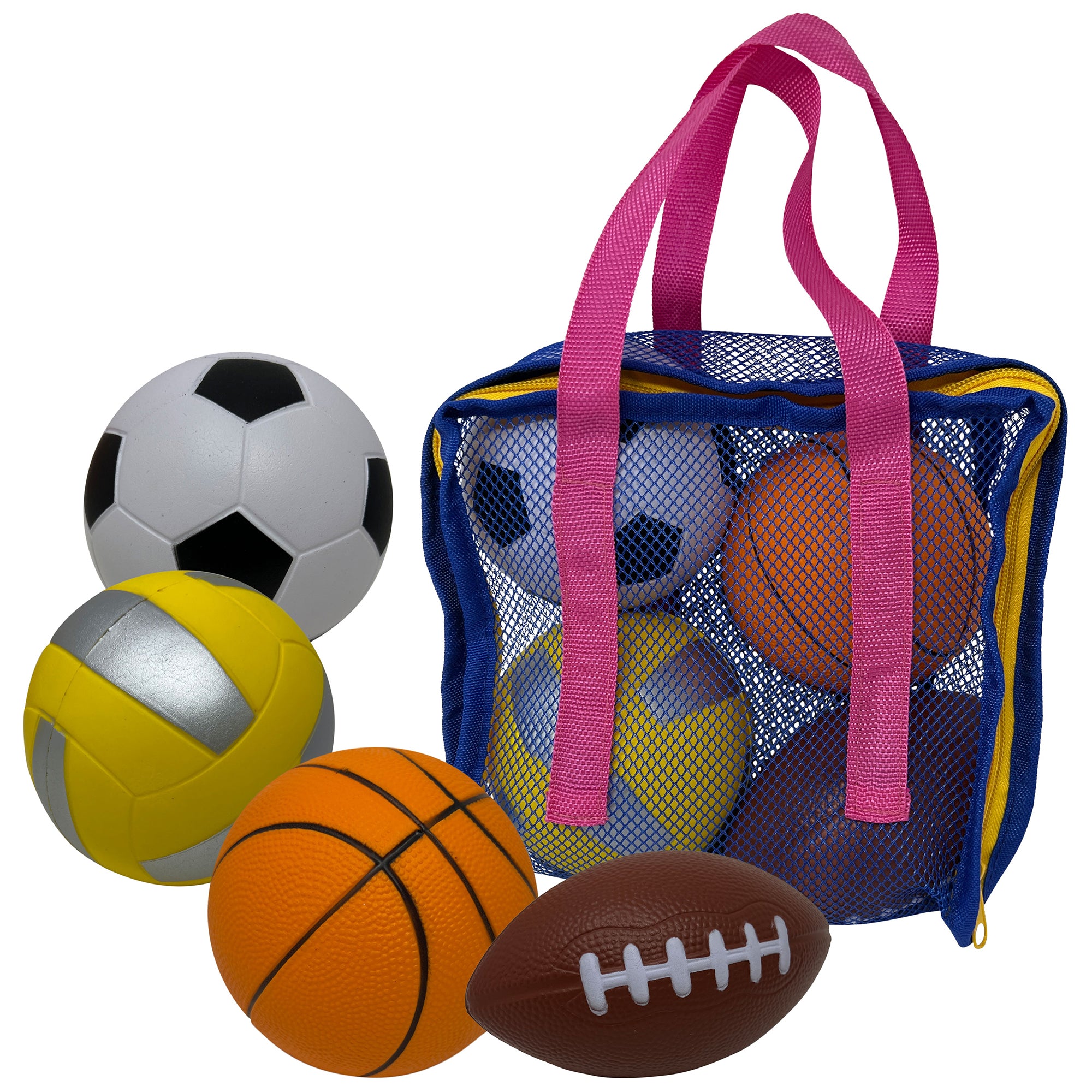 Anywhere Sports Mini Foam Balls 4 Pack - Soft Safe Play Set for Kids Ages 3+ - Indoor Outdoor Games, Backyard Fun, Birthday Party Favors
