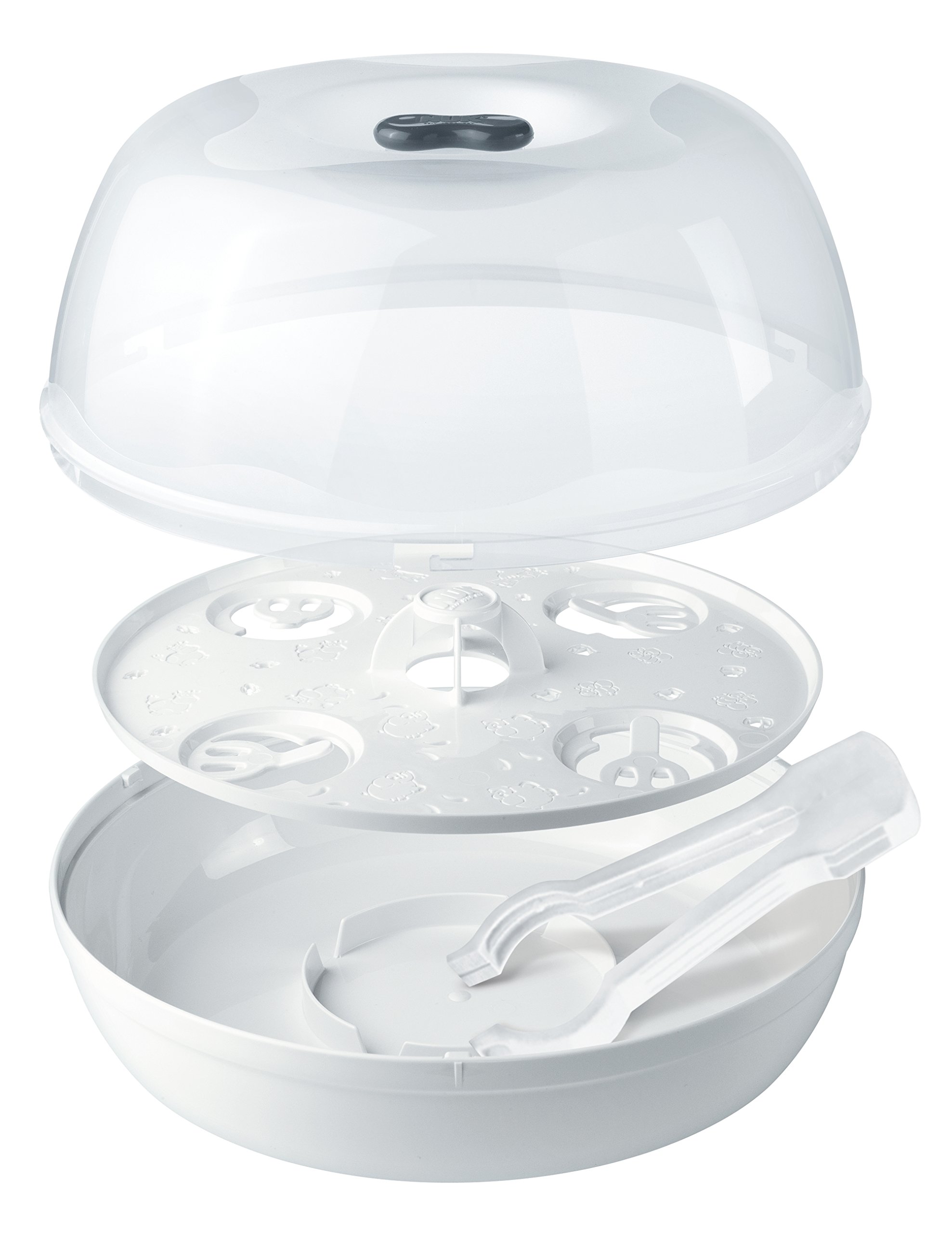 NUK Microwave Steam Sterilizer for Baby Bottles - BPA Free, Fast 5-Minute Sterilization (1 Pack) - Perfect for Travel, Daycare & Home Use