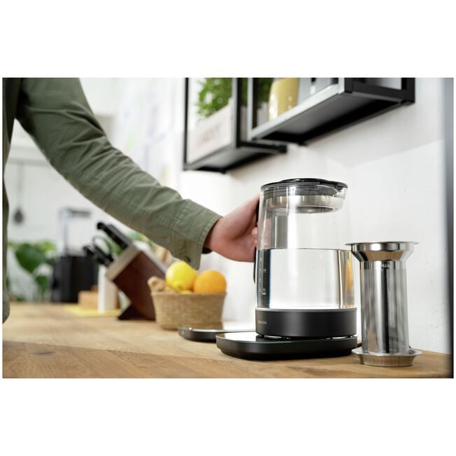 ZWILLING Enfinigy 1.7L Glass Electric Kettle with Temperature Control - Fast Boiling & Keep Warm Function for Tea, Coffee & Kitchen Use