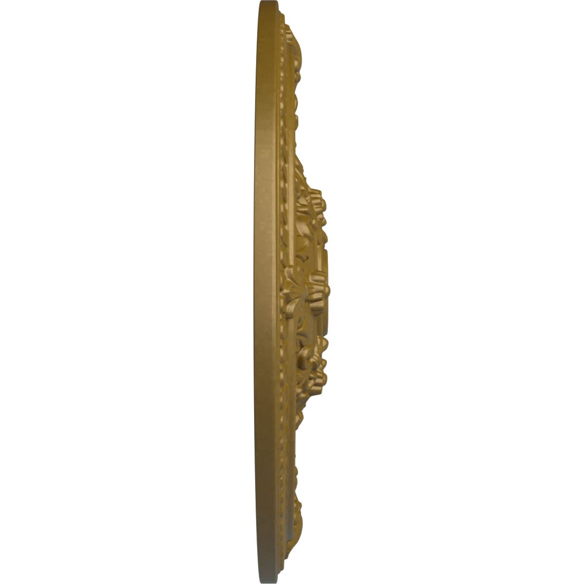 Ekena Millwork Vincent Ceiling Medallion - Hand-Painted Gold Finish - Elegant Home Decor for Dining Rooms & Entryways