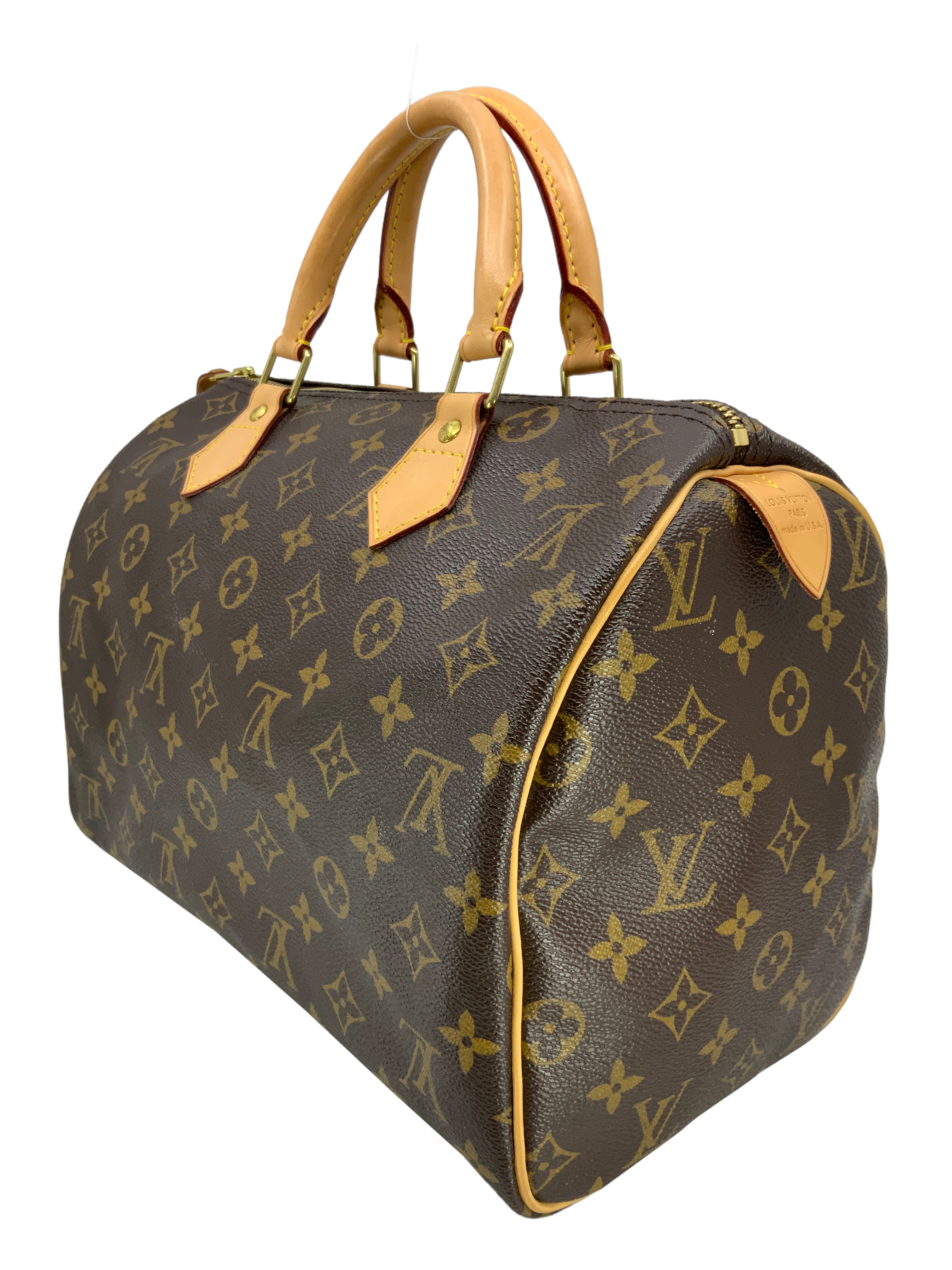 Authentic Louis Vuitton Monogram Speedy 30 Handbag - Luxury Canvas Shoulder Bag for Women - Perfect for Work, Travel & Everyday Use