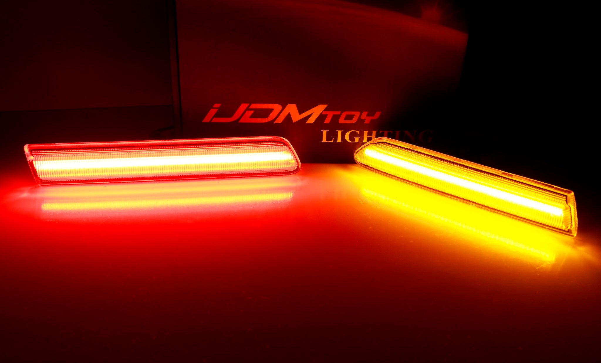 Amber/Red 180 SMD Full LED Strip Side Marker Lights for 2004-2008 Acura TL - Clear Lens, Durable & Bright - Perfect for Night Driving & Car Customization