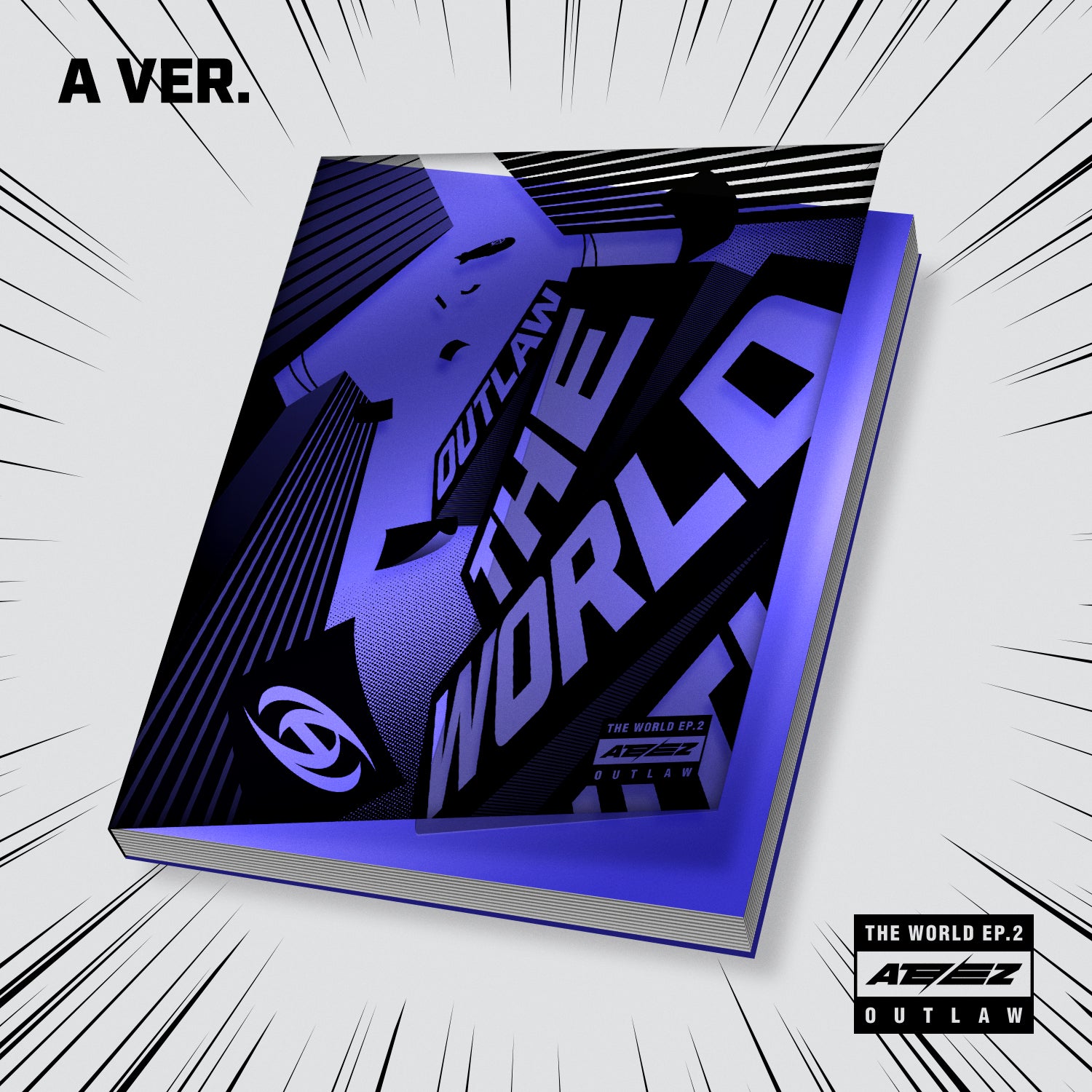 ATEEZ 9th Mini Album 'THE WORLD EP.2 : OUTLAW' - K-Pop Music CD with Photobook & Poster - Perfect for K-Pop Fans & Album Collectors - Great Gift for Birthdays & Special Occasions