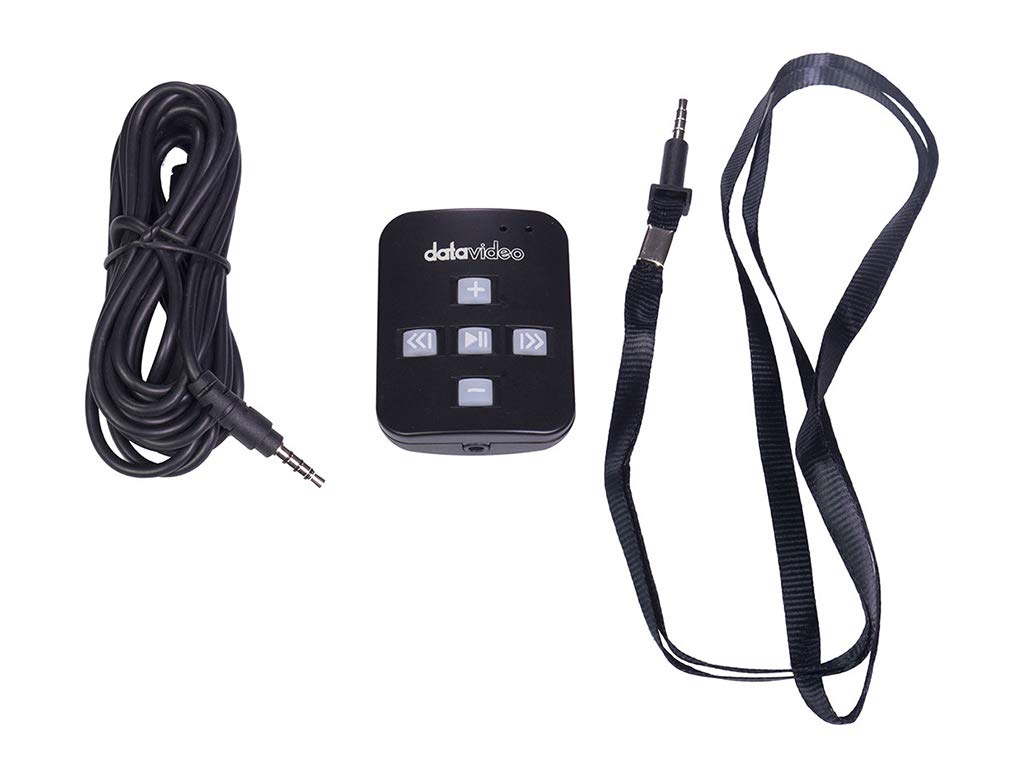 Datavideo WR-500 Bluetooth Teleprompter Remote Control - Compatible with TP-100, TP-300, TP-500, TP-600 Prompter Rigs - Perfect for Video Production, Live Streaming & Professional Presentations