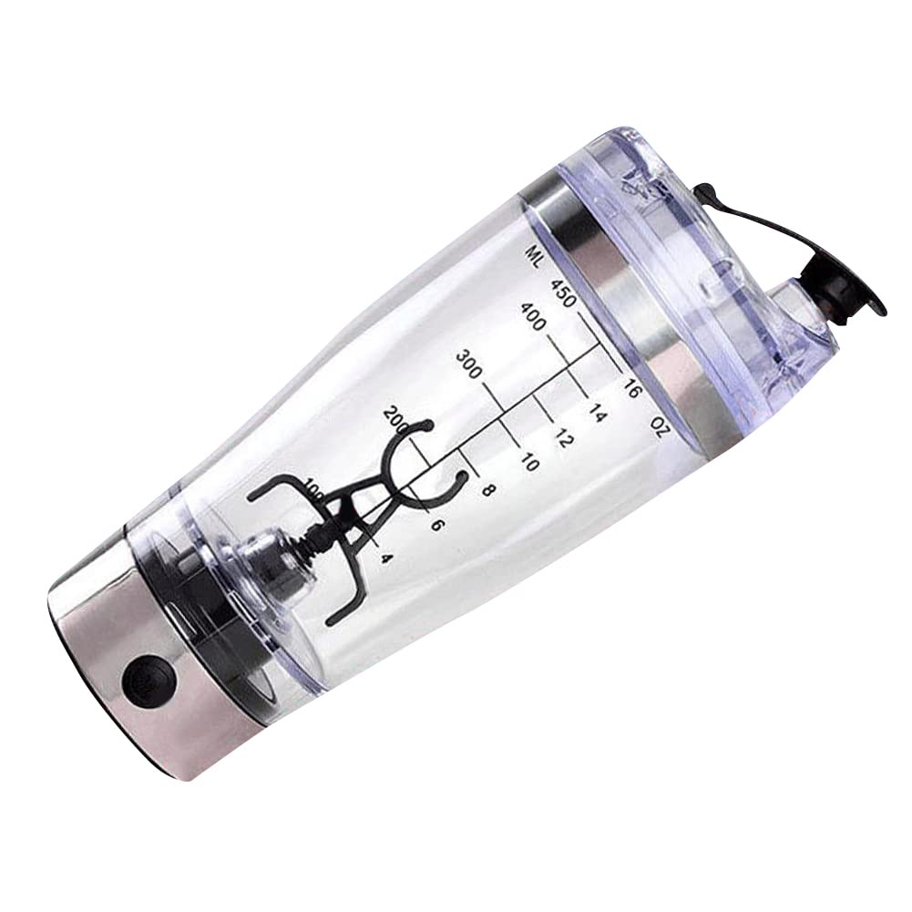 Ziurmut Automatic Stirring Cup - Electric Acrylic Shaker Bottle with Vortex Mixing Technology | Portable Rechargeable Protein Shaker for Smoothies, Meal Replacement & Workout Drinks | Perfect for Gym, Office & Travel Use