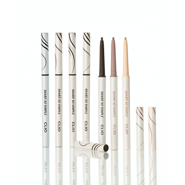 CLIO Sharp So Simple Waterproof Pencil Eyeliner 0.14g - Long Lasting Smudge Proof Eye Makeup for Daily Wear & Party Looks