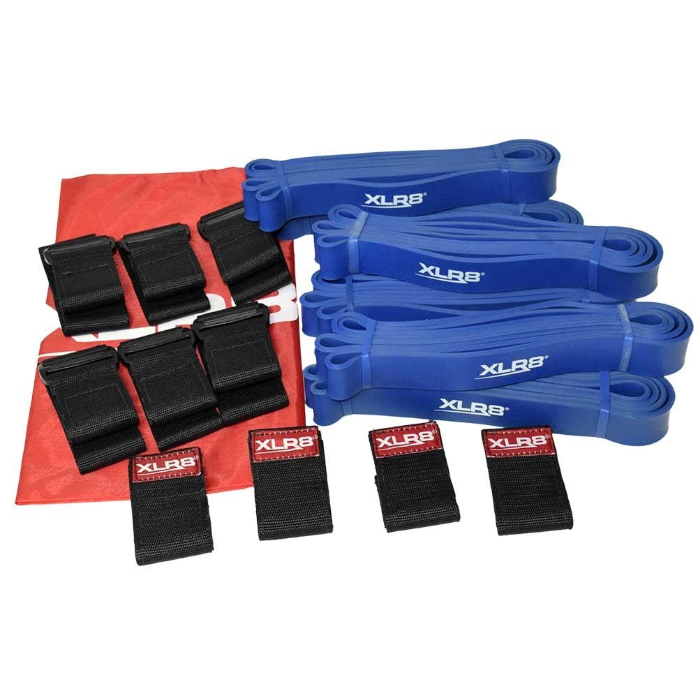XLR8 Blue Mini Resistance Bands for Speed & Agility Training - Portable Exercise Bands for Home Gym, Workouts, and Sports Performance Enhancement