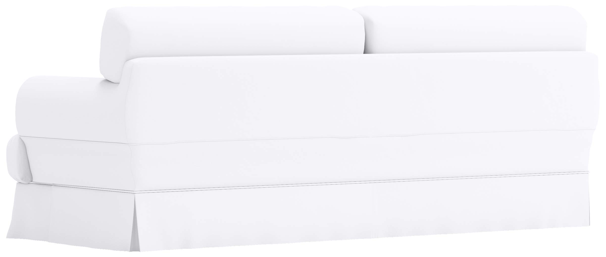 Durable Dense Cotton Sofa Cover for IKEA Hovas 3-Seater Couch - White Slipcover Replacement | Perfect for Living Room, Home Decor & Furniture Protection