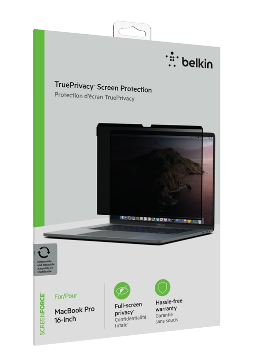 Belkin Removable Privacy Screen Protector for MacBook Pro 16 Inch - Anti-Glare & Anti-Scratch - Perfect for Office, Travel & Public Use