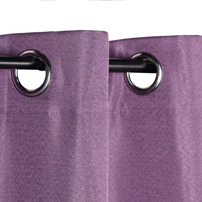 Blackout Curtains for Bedroom - 100% Linen Washable Room Darkening Curtains Set of 2 Panels - Perfect for Home Theater, Nursery & Light Sleepers