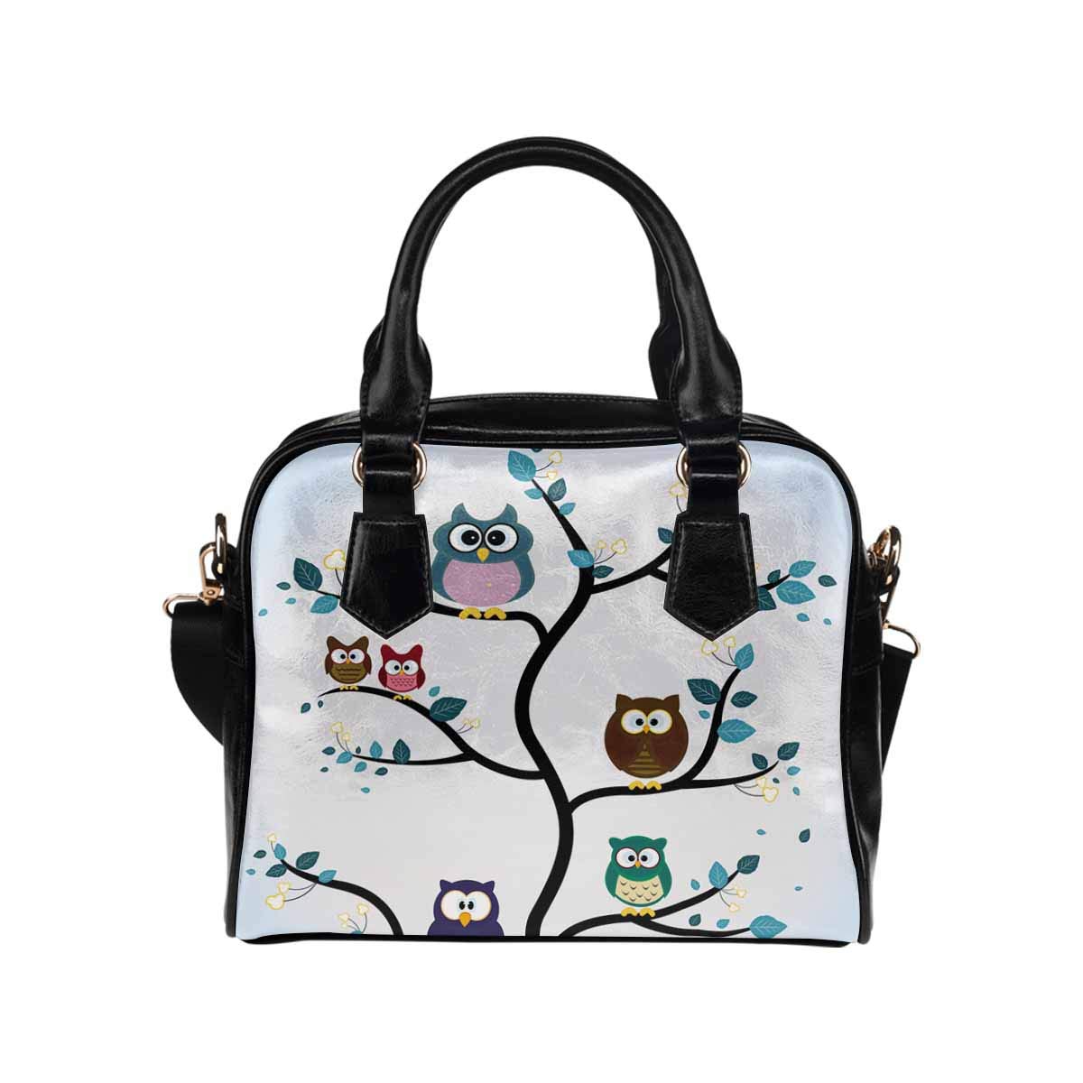 Funny Cartoon Owl PU Leather Women's Purses & Handbags - Stylish & Durable for Work, Travel & Everyday Use