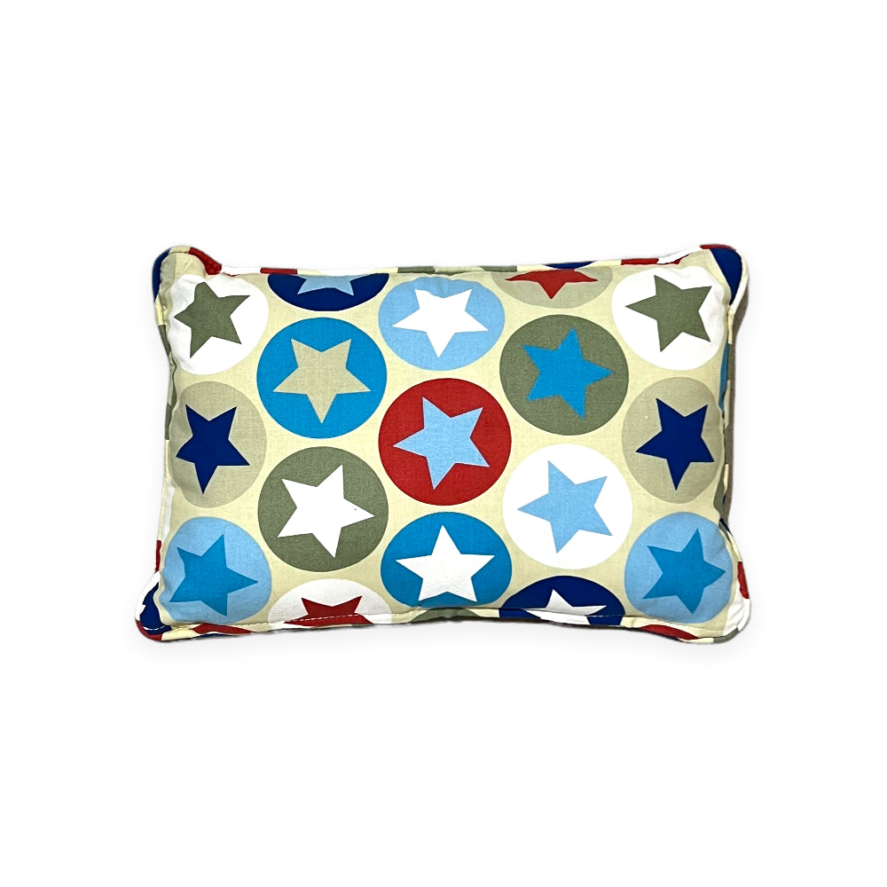 Stars and Circles Decorative Throw Pillow Cover - Soft & Stylish Home Decor for Living Room, Bedroom, or Nursery