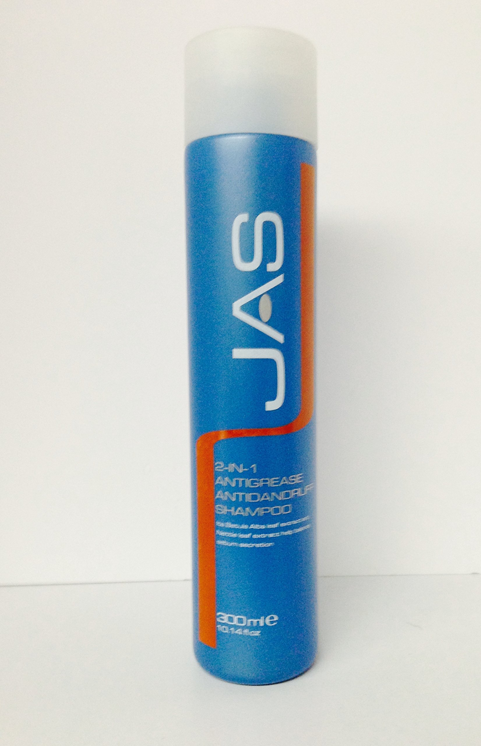 JAS 2 in 1 Antigrease & Antidandruff Shampoo for Men & Women - 10.14 Oz - Deep Cleansing & Scalp Care - Perfect for Oily Hair & Flaky Scalp Relief
