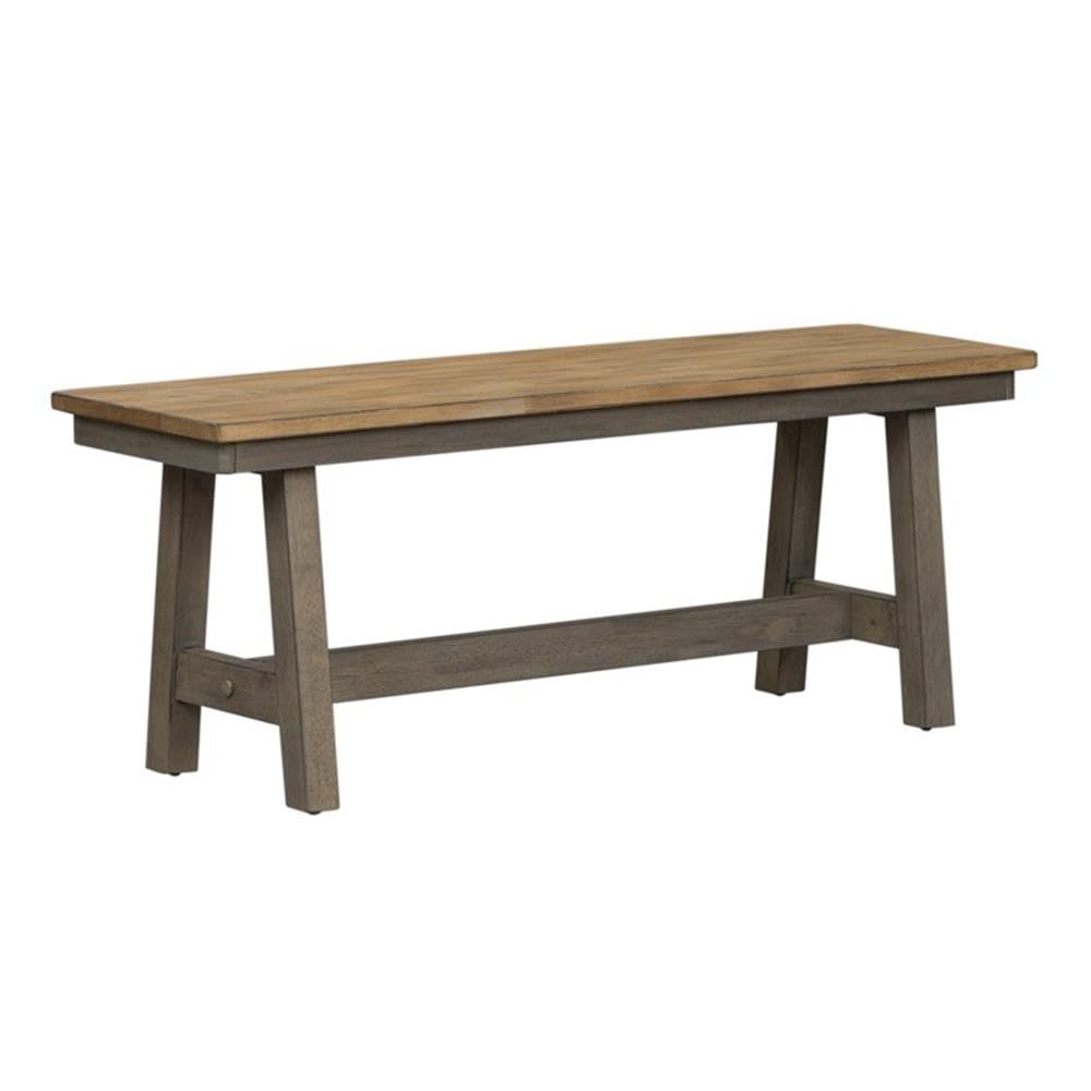 Lindsey Farm Light Gray Backless Bench (RTA) - Ready-to-Assemble Entryway, Bedroom, or Patio Seating Furniture