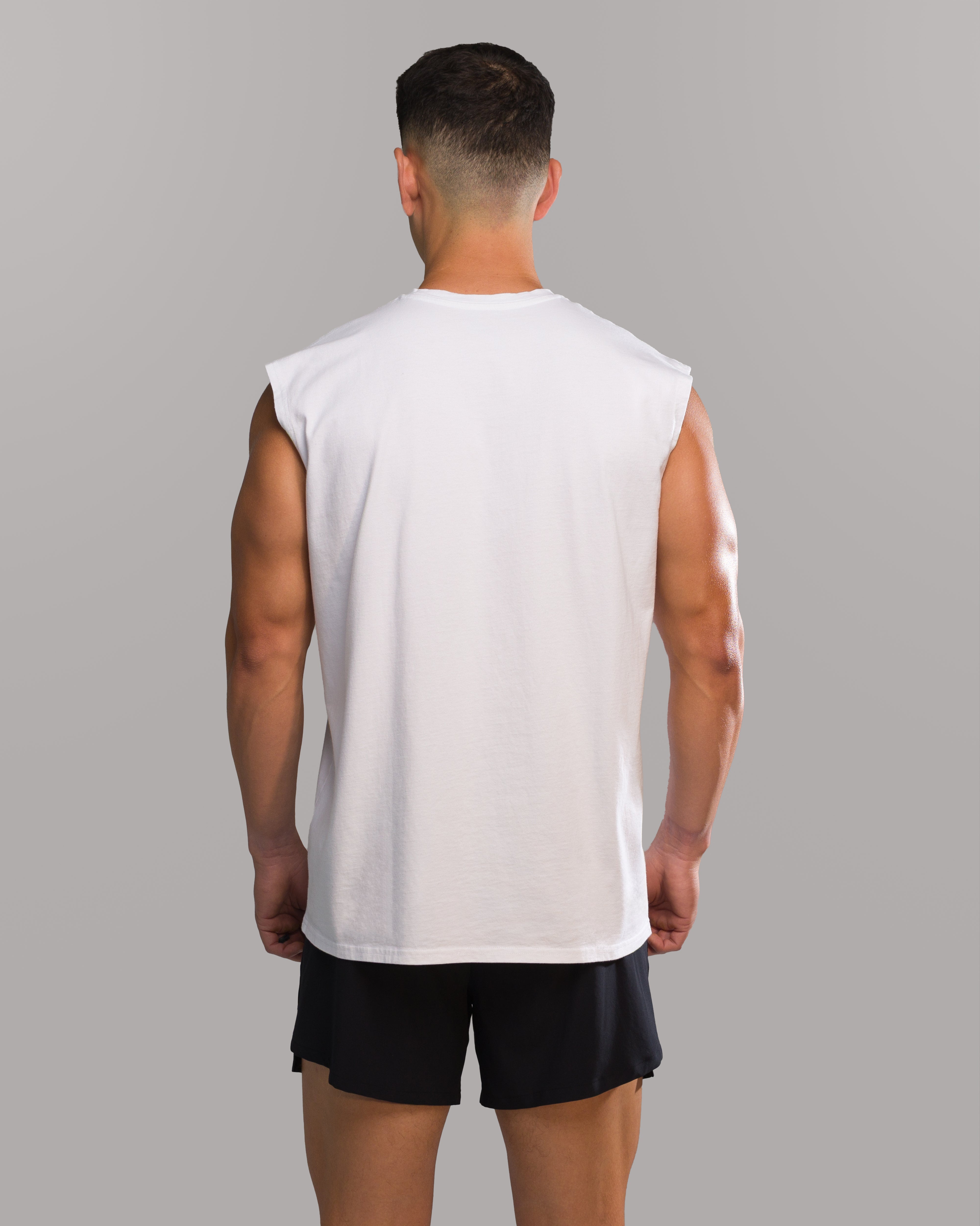 Dark Haven Cut Off White T-Shirt - Stylish & Comfortable for Casual Wear, Street Fashion, and Everyday Outfits
