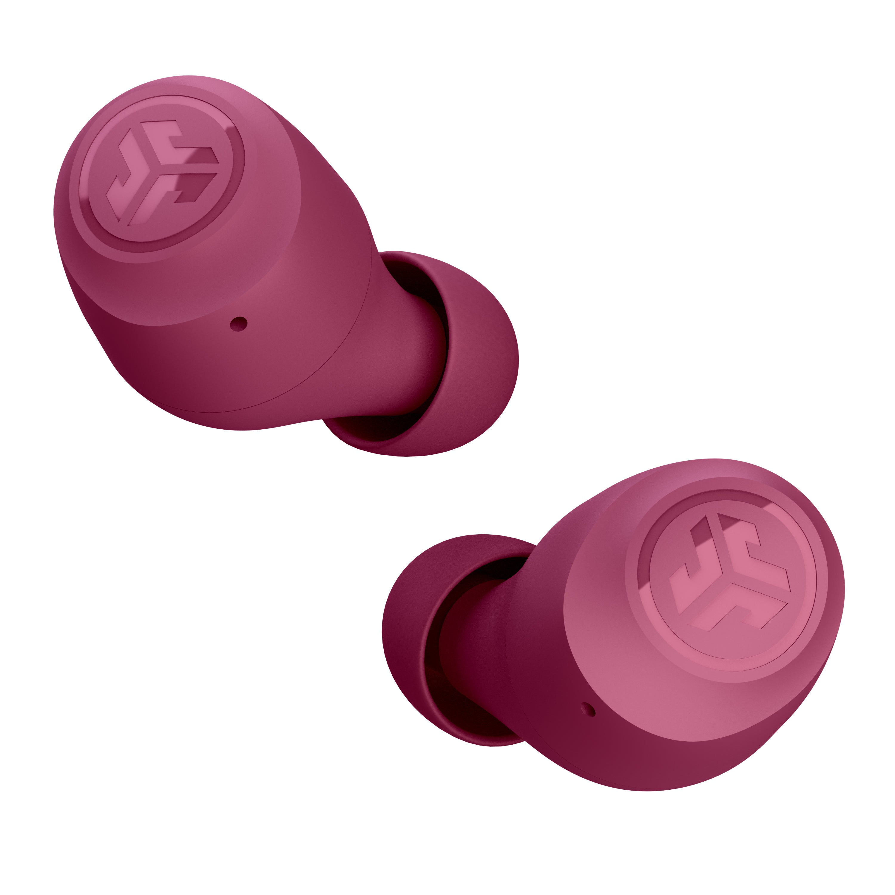 GO POP+ True Wireless Earbuds - Bluetooth 5.0, 24H Playtime, IPX5 Waterproof, HD Stereo Sound, Comfort Fit for Running, Gym & Daily Use (Dark Pink)