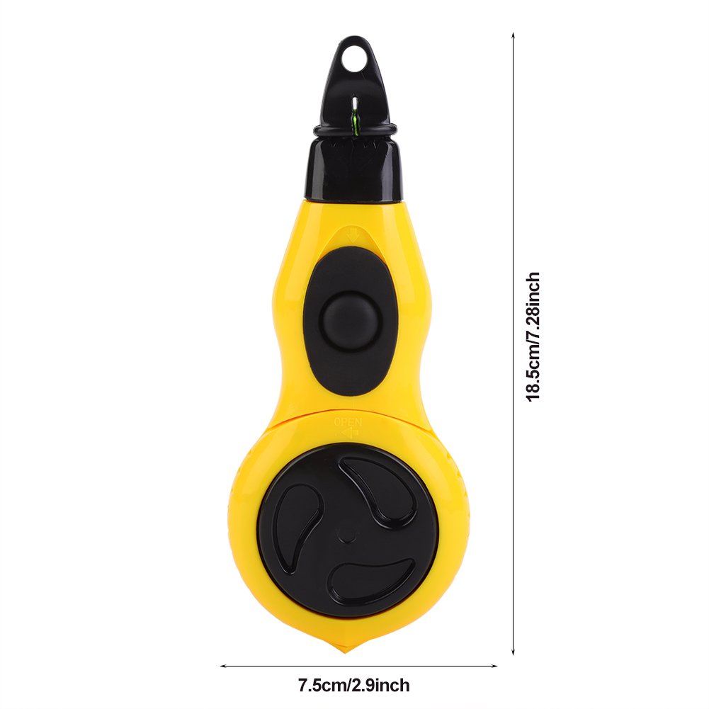 Automatic Chalk Line Marker - Self-Aligning Ink Fountain Chalk Box for Carpentry & Woodworking | Perfect for Framing, Flooring, and DIY Projects