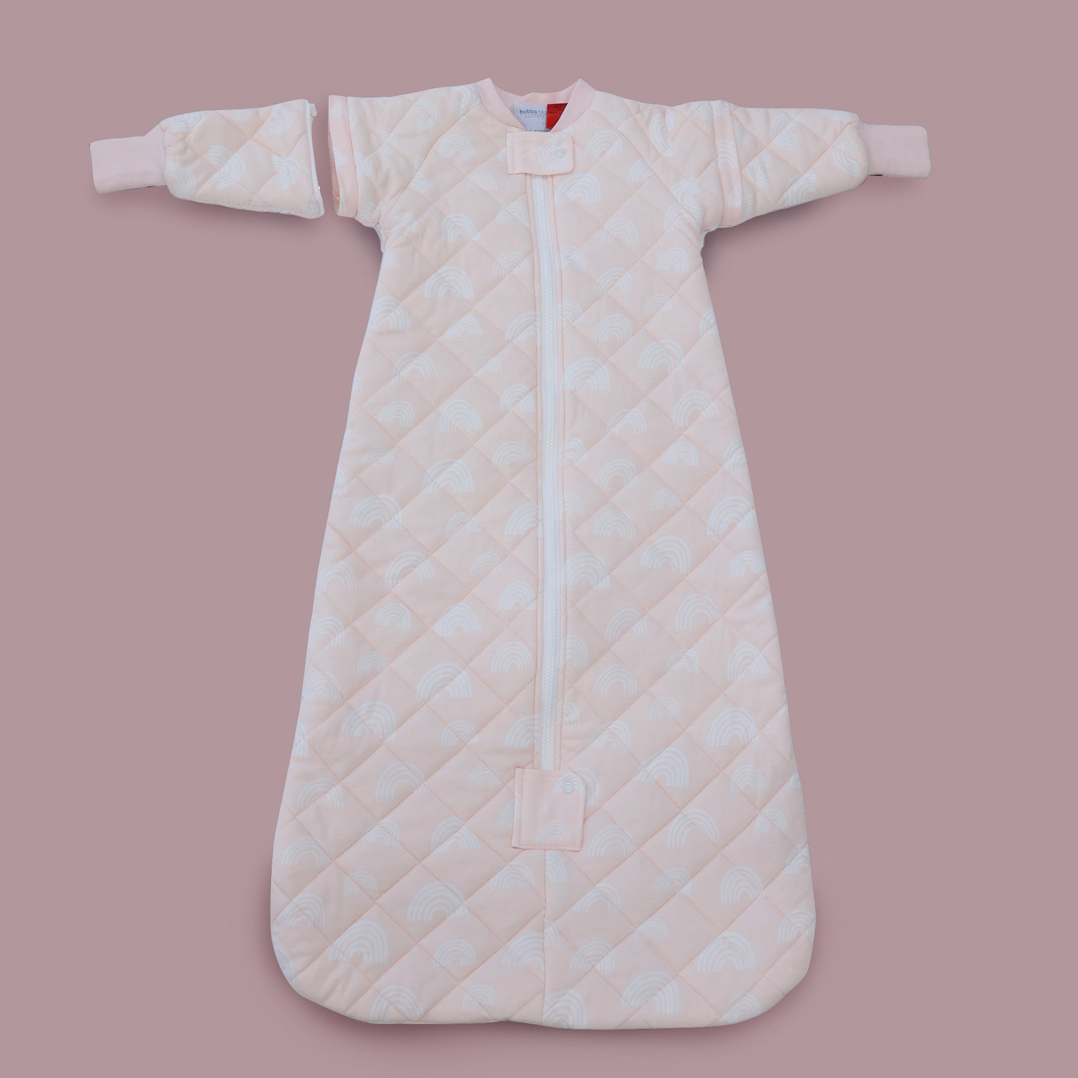 Nordic 3.5 TOG Convertible Baby Sleep Sack - Breathable Cotton Sleeping Bag for Infants 0-24 Months, Adjustable for All Seasons (Rose Pink) - Perfect for Nursery, Daycare & Travel