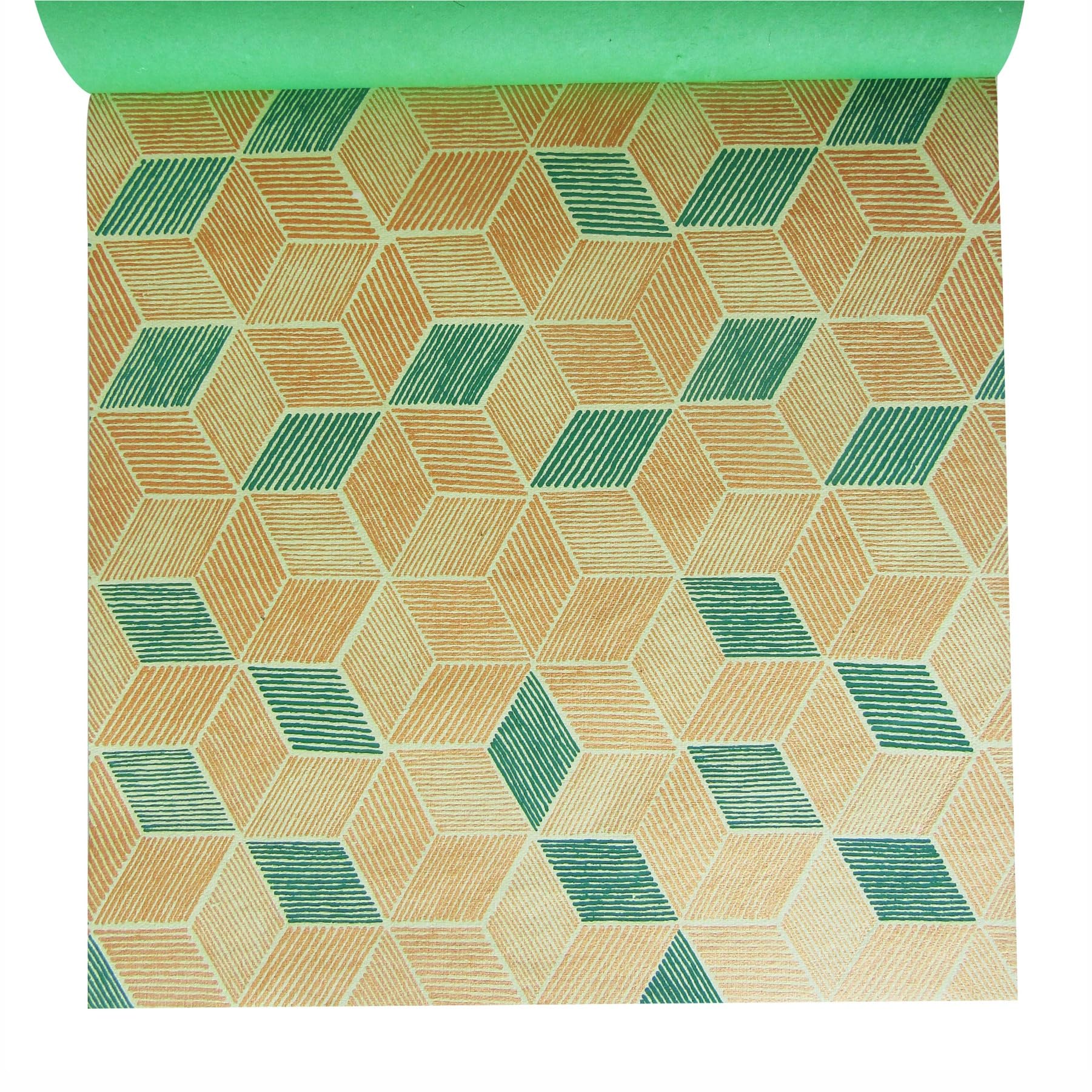 Shades of Green Handmade Scrapbook Paper 12x12 Inch Pad - 24 Sheets (12 Unique Designs) for DIY Crafts, Scrapbooking & Card Making | Premium Quality Acid-Free Paper