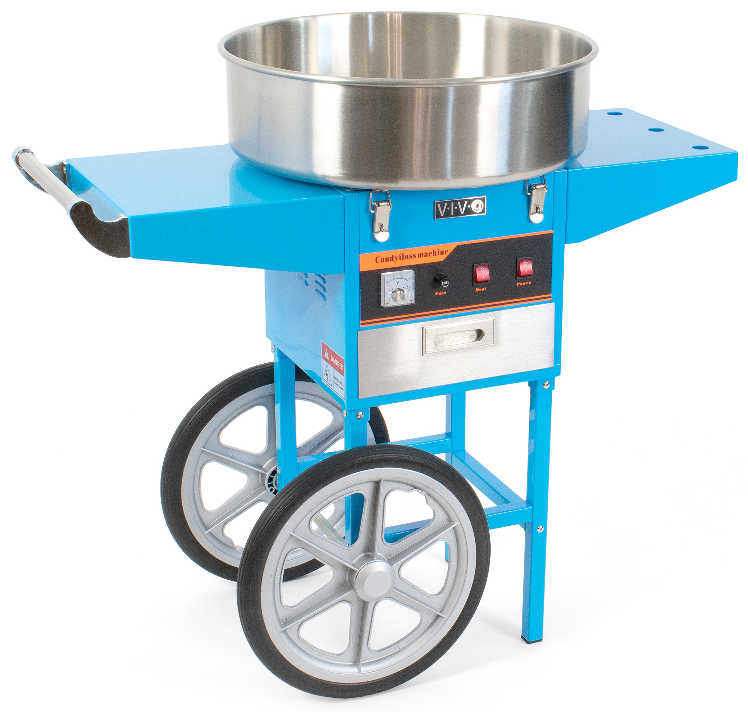 VIVO Blue 1030W Commercial Electric Cotton Candy Machine with 20