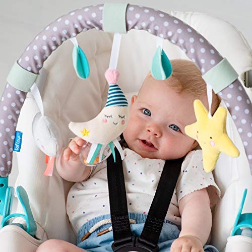 Taf Toys 12365 - Mini Moon Arch Activity Gym for Babies | Soft Playmat with Hanging Toys for Newborn Development & Tummy Time | Nursery Decor & Sensory Play