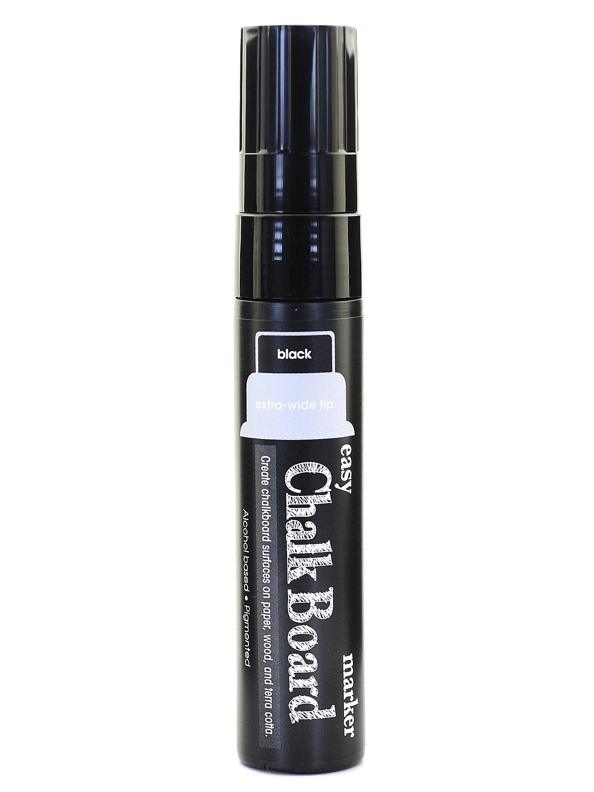 Uchida 484-C Easy Chalk Board Marker - Black Dry Erase Marker for Whiteboards, Glass, and Non-Porous Surfaces - Ideal for Office, Classroom, and Home Use