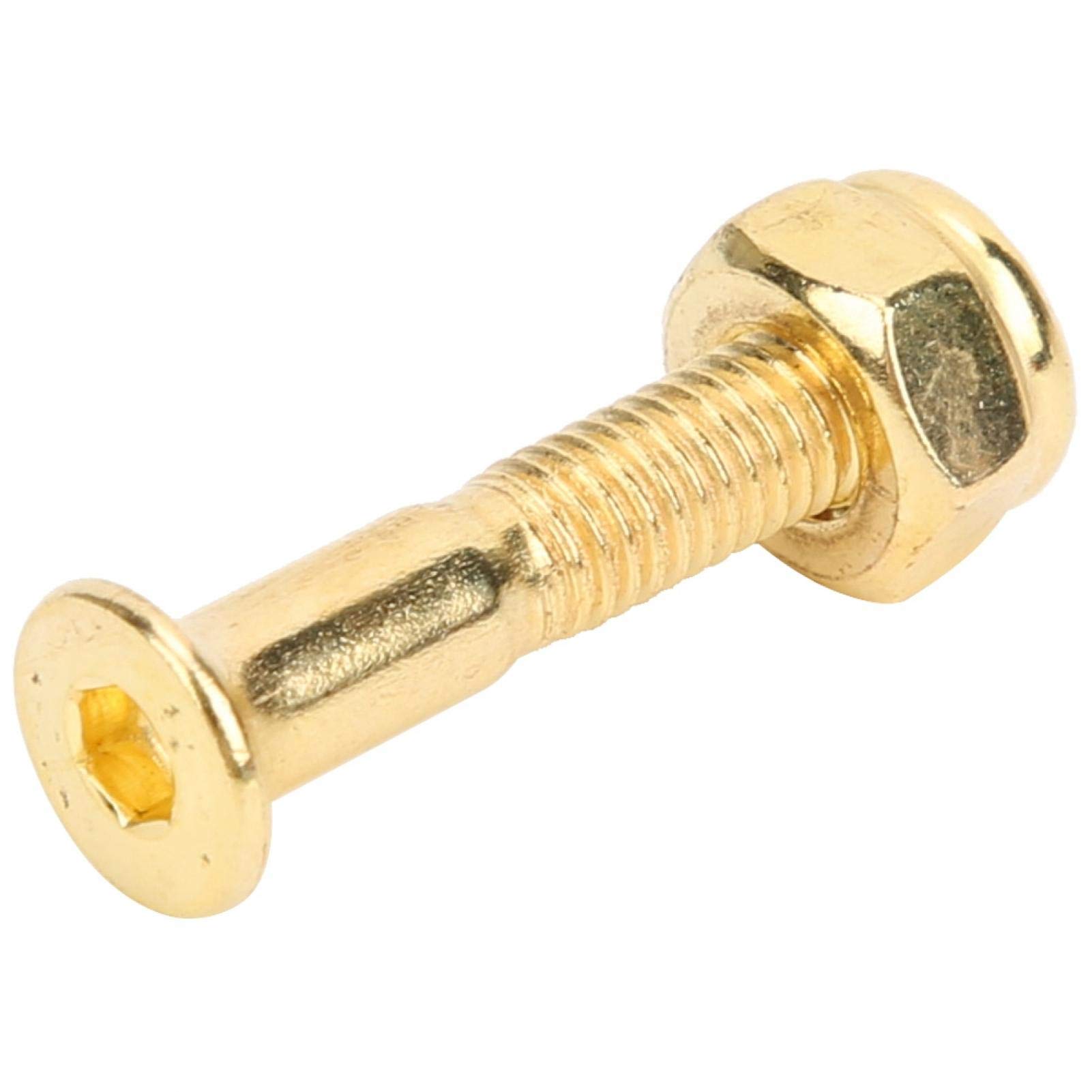 High-Quality Heat-Treated Gold Nuts for Electric Scooter Repair - Durable Fasteners with Fine Workmanship | Perfect for DIY Maintenance & Accessory Replacement