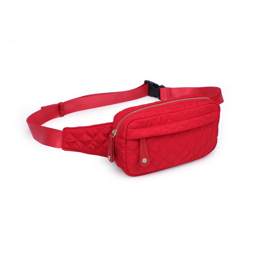 Teo Quilted Nylon Belt Bag for Women & Men - Stylish Crossbody Fanny Pack with Adjustable Strap - Perfect for Travel, Hiking, Concerts & Everyday Use