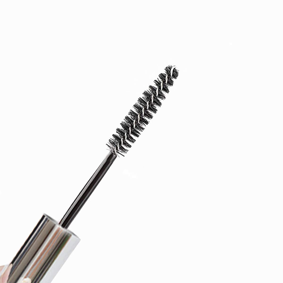 RAJry 2 Pack 10ml Empty Mascara Tubes with Wands - Refillable Eyelash Cream Containers with 2 Rubber Inserts (Silver) - Perfect for DIY Makeup, Travel & Salon Use