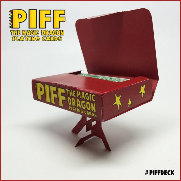 PIFF The Magic Dragon Playing Cards - Premium Collectible Deck for Card Games, Magic Tricks & Gifts | Perfect for Poker, Blackjack & Family Game Nights