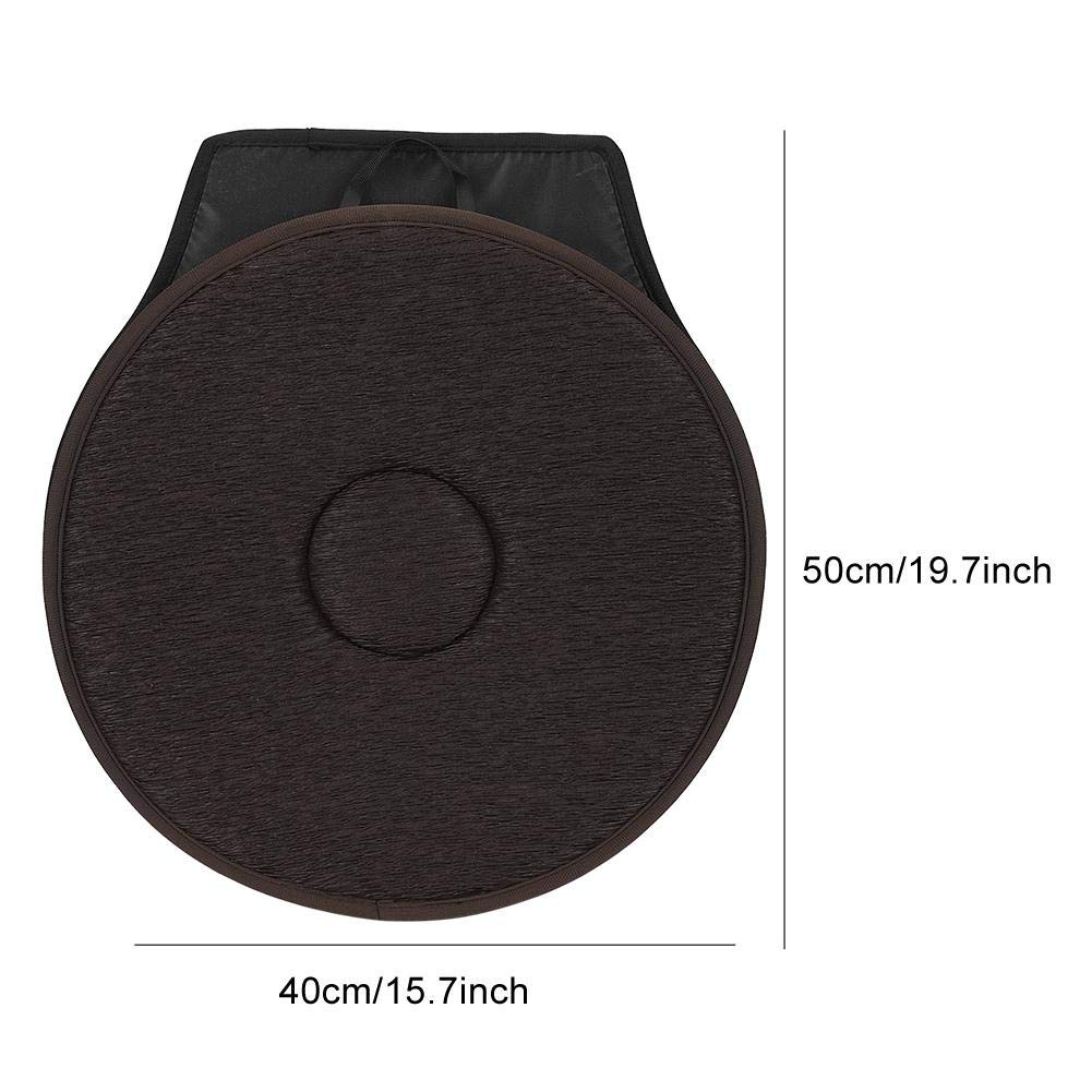 Qinlorgo 360° Rotating Non-Slip Car Seat Mat - Waterproof & Portable for Pregnant Women | Perfect for Road Trips, Commuting & Comfortable Driving