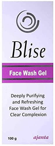 BLISE Face Wash Gel 100gm - Gentle Cleansing for Acne & Oily Skin - Ajanta Pharma - Perfect for Daily Skincare Routine & Travel