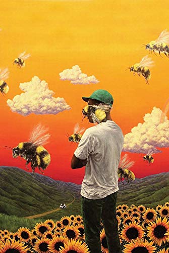 Tyler The Creator 'Flower Boy' Poster - Large 24x36 Inches Music Wall Art - Perfect Gift for Fans, Room Decor & Music Lovers - Ideal for Bedroom, Living Room & Studio Decorations