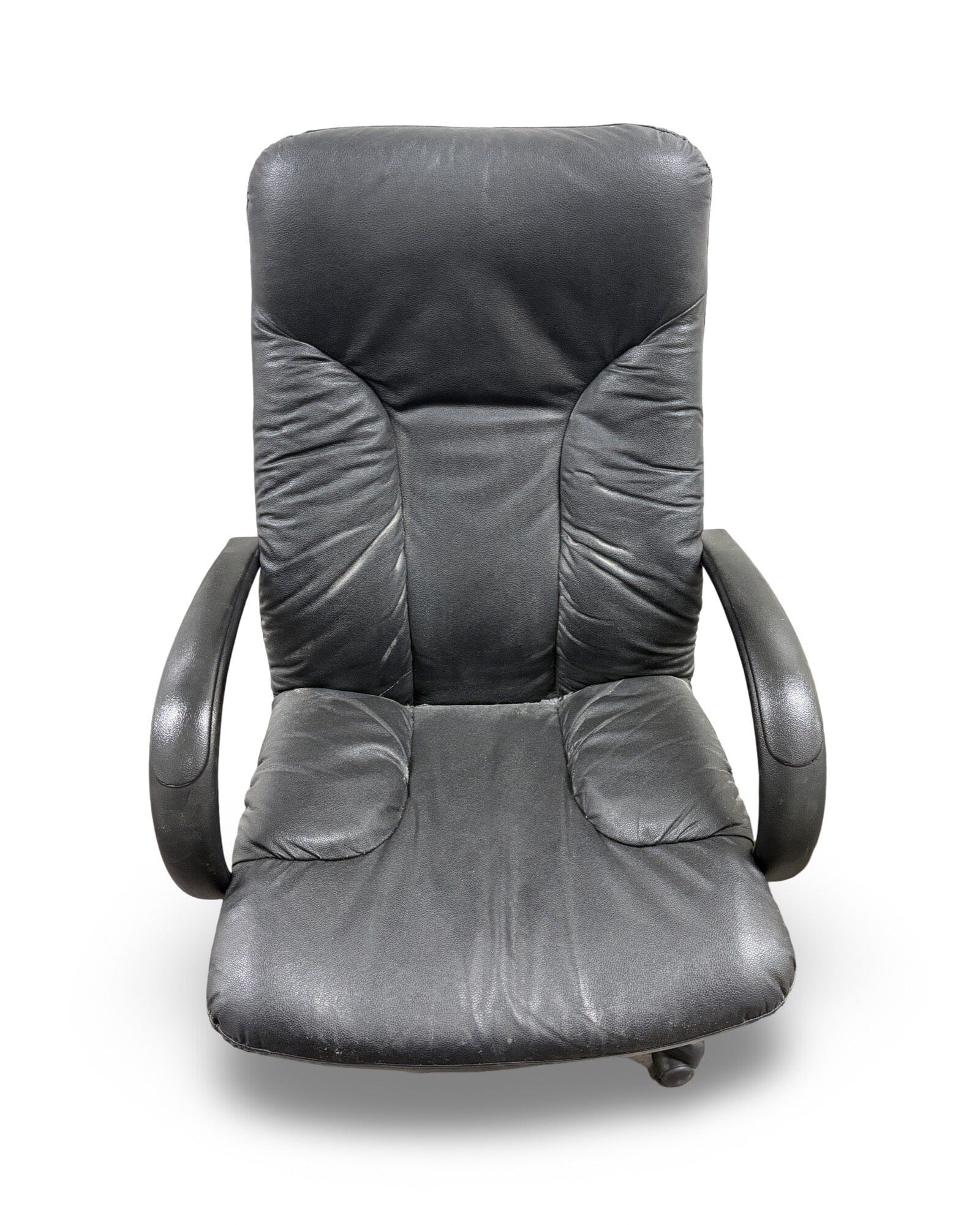 Premium Used Executive Office Chair - High Back Ergonomic Leather Desk Chair for Home & Business - Perfect for Long Hours of Comfortable Work or Study