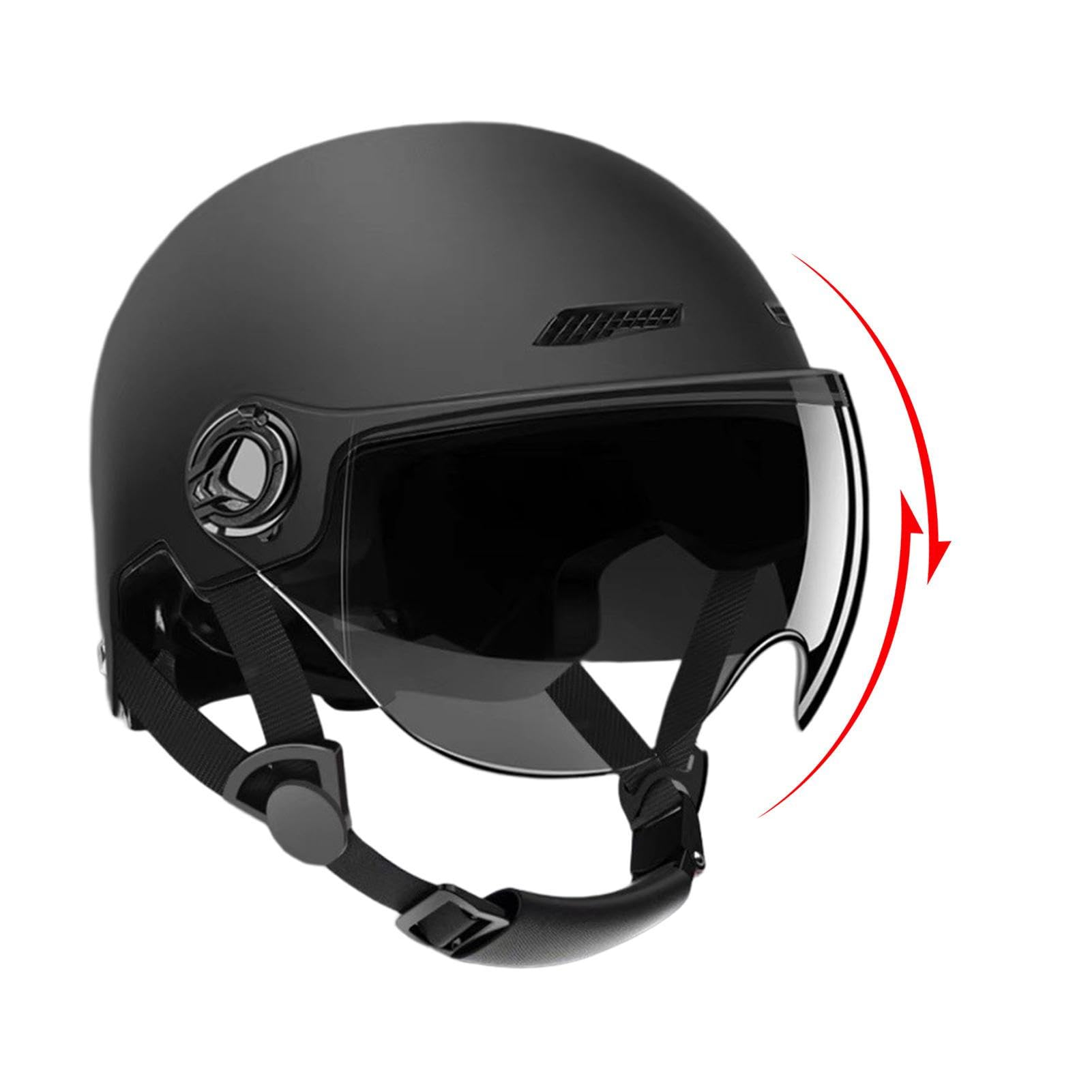 Unisex Bicycle Helmet with Electric Visor - High Protection Adult Helmet for Electric Bikes, Scooters & Skateboards (54-62cm) - Perfect for Commuting, Urban Riding & Outdoor Adventures
