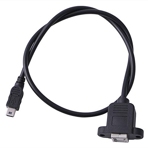 USB 2.0 B Male to B Female 50cm Printer Extension Cable - Panel Mount Adapter for Scanners, Printers & Audio Equipment | Office & Studio Setup Accessory
